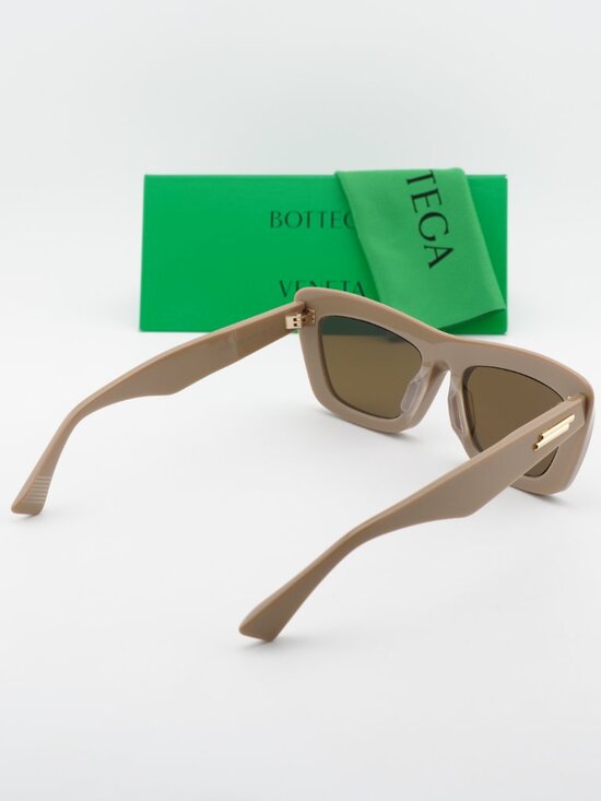 Bottega Veneta BV1283S 003 Square Women Sunglasses - Brown main image 10